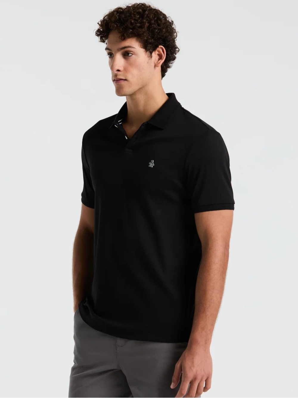 Original Penguin Medium 100% Cotton Men's Black Polo Shirt Business Casual